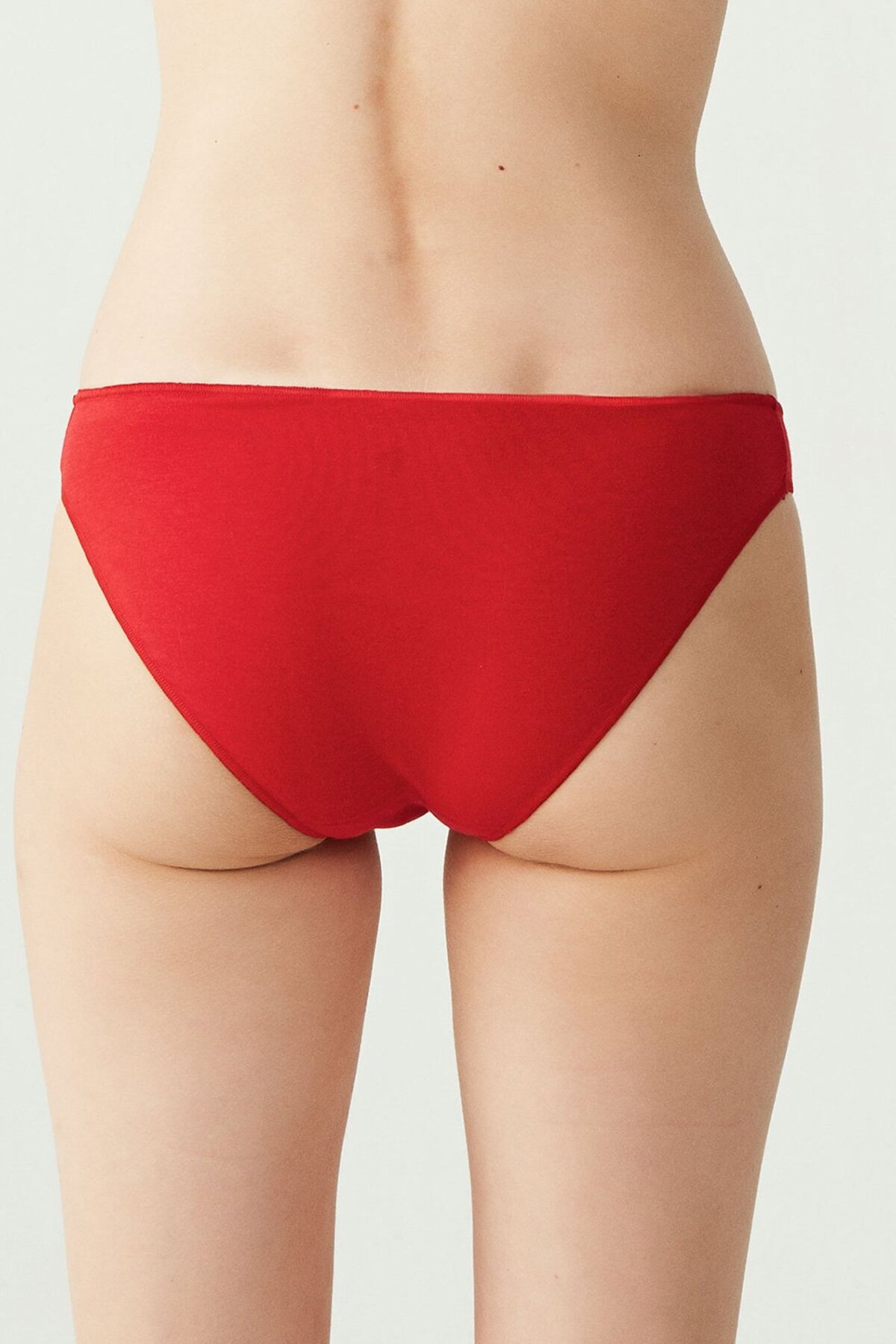 U.S. Polo Assn. 67006, Cotton & Modal & Lycra, 5-Pack, Solid Colors, Women’s Bristle Elastic Slip Set, Black & White & Beige & Salmon & Red - Image 13