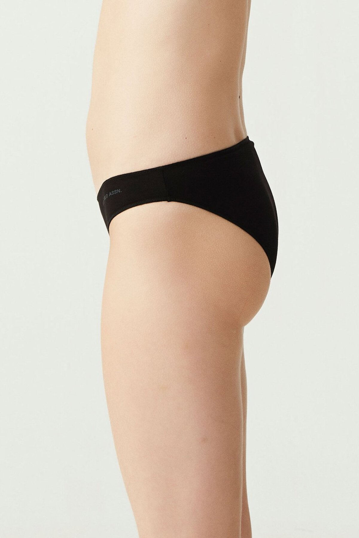 U.S. Polo Assn. 67006, Cotton & Modal & Lycra, 5-Pack, Solid Colors, Women’s Bristle Elastic Slip Set, Black & White & Beige & Salmon & Red - Image 9