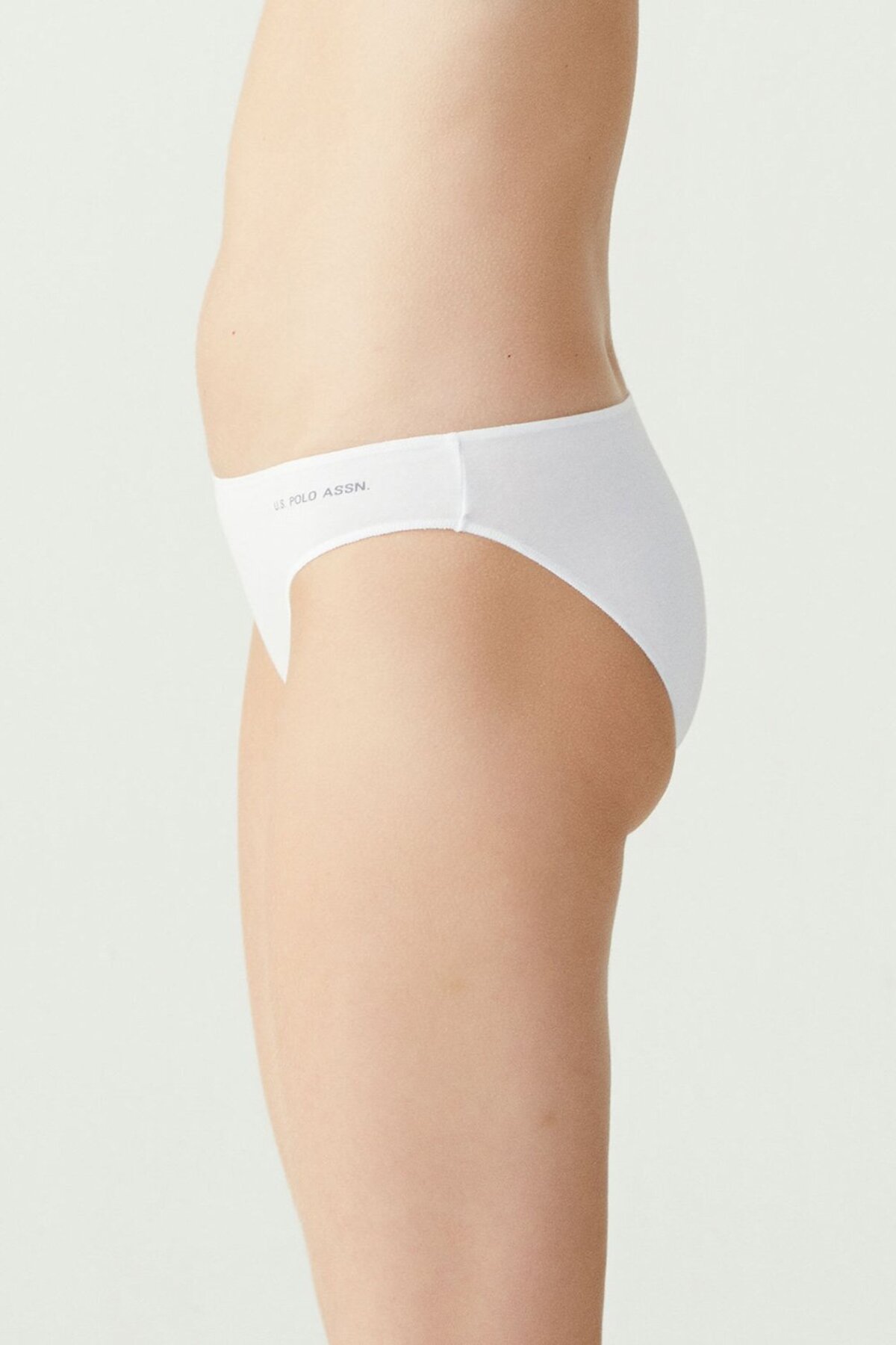 U.S. Polo Assn. 67006, Cotton & Modal & Lycra, 5-Pack, Solid Colors, Women’s Bristle Elastic Slip Set, Black & White & Beige & Salmon & Red - Image 11